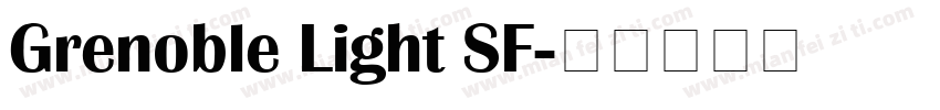 Grenoble Light SF字体转换